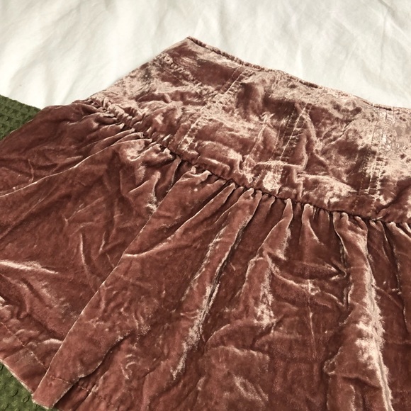 Free People Sweet but Tough Crushed Velvet Mini Skirt - Picture 4 of 7